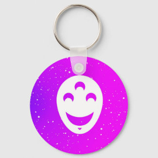 Llavero Keychain de la cara feliz de un cantante