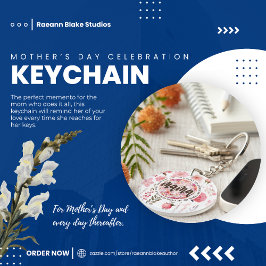 Llavero Keychain de la celebración del Día de la Madre