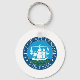 Llavero Keychain de la ciudad de Alejandría (Virginia)