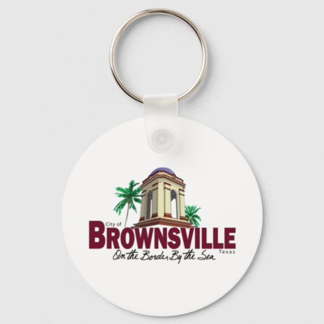 Llavero Keychain de la ciudad de Brownsville (Texas) (Anverso)