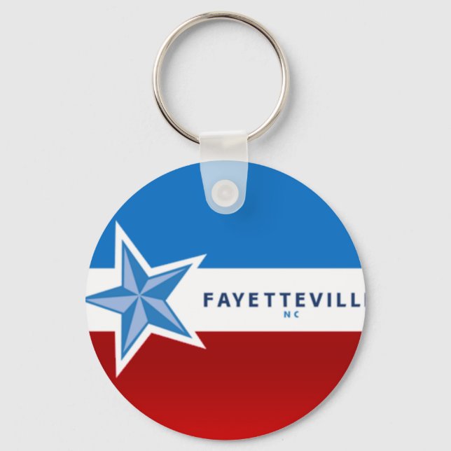 Llavero Keychain de la ciudad de Fayetteville (Carolina de (Anverso)