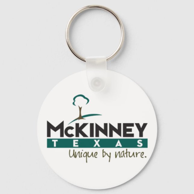 Llavero Keychain de la ciudad de McKinney (Texas) (Anverso)