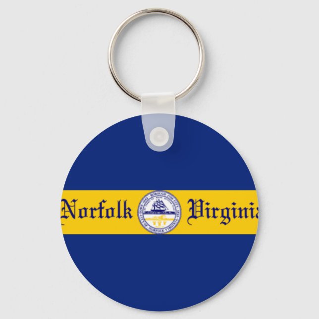 Llavero Keychain de la ciudad de Norfolk (Virginia) (Anverso)