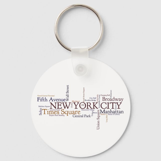 Llavero Keychain de la ciudad de Nueva York (Anverso)