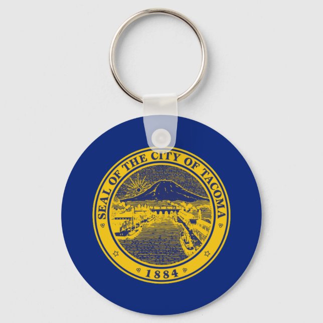 Llavero Keychain de la ciudad de Tacoma (Washington) (Anverso)