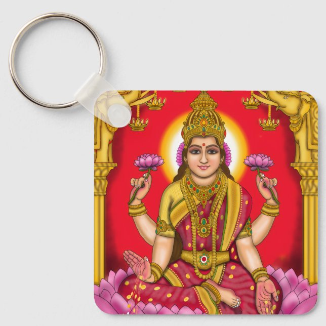 Llavero Keychain de la diosa Lakshmi (Anverso)