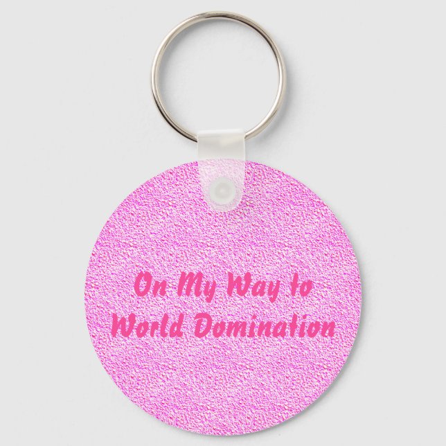 Llavero Keychain de la dominación mundial (Anverso)