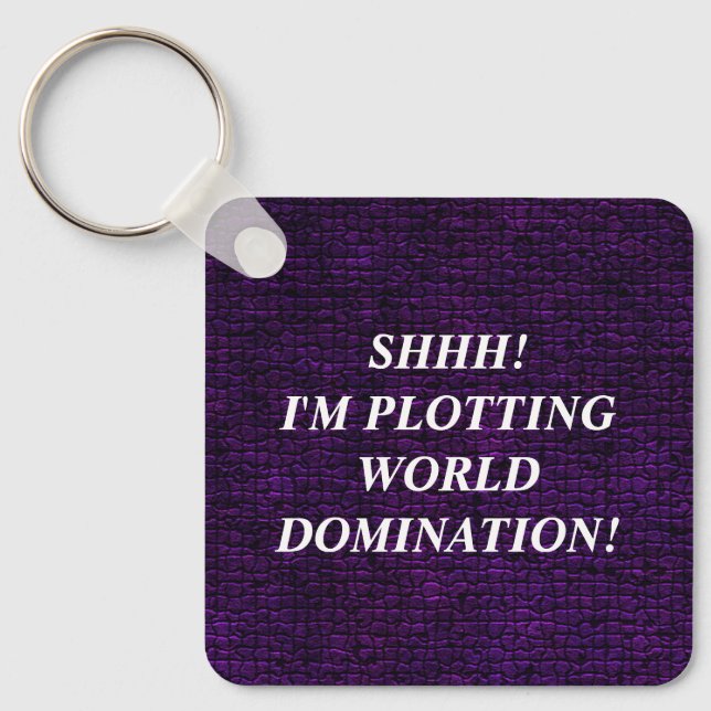 Llavero Keychain de la dominación mundial (Anverso)