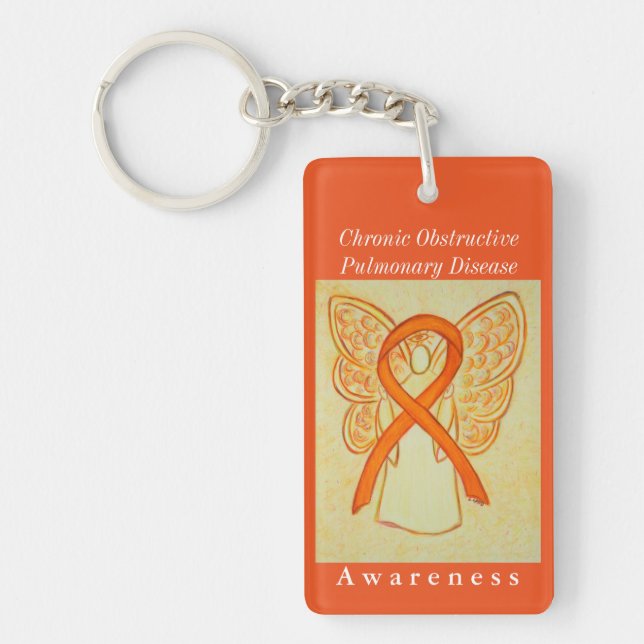 Llavero Keychain de la Enfermedad Pulmonar Obstructiva Cró (Frente)