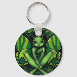 Llavero Keychain de la "Fantasía de la Mariposa Verde"
