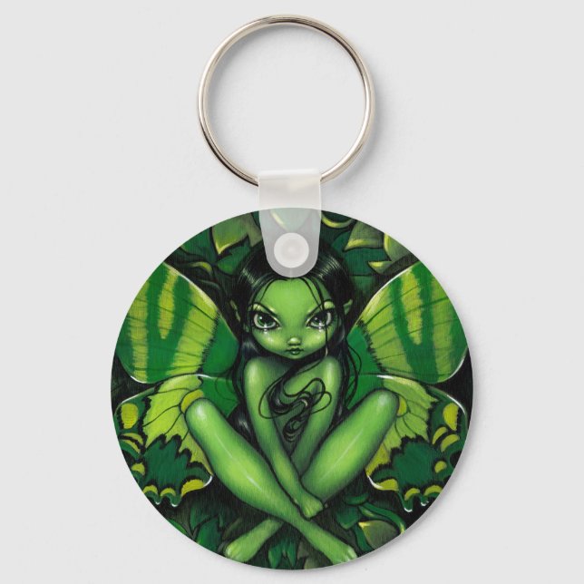 Llavero Keychain de la "Fantasía de la Mariposa Verde" (Anverso)