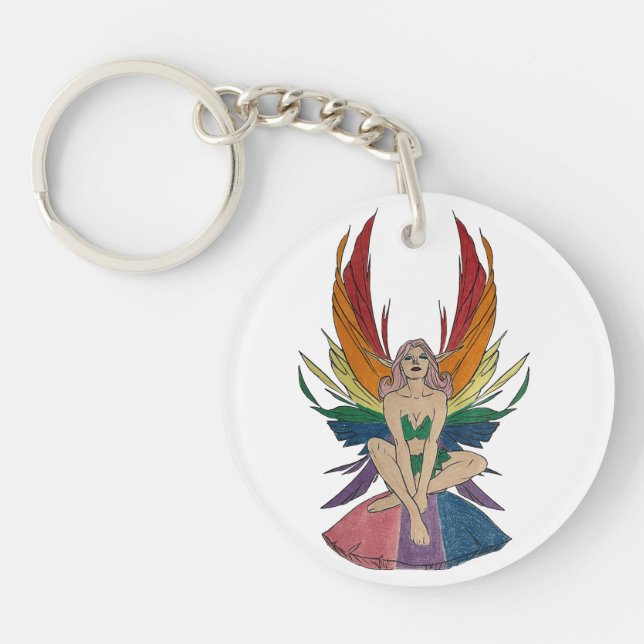 Llavero Keychain de la fauna bisexual (Frente)