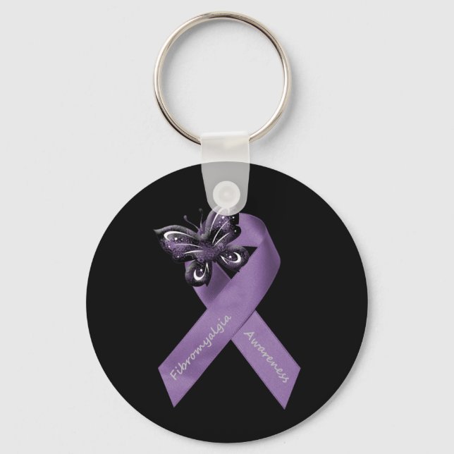 Llavero Keychain de la Fibromialgia Oscura (Anverso)