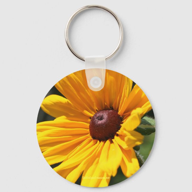 Llavero Keychain de la fotografía de Black Eyed Susan Flow (Anverso)