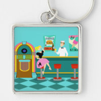 Keychain de la fuente Retro Soda