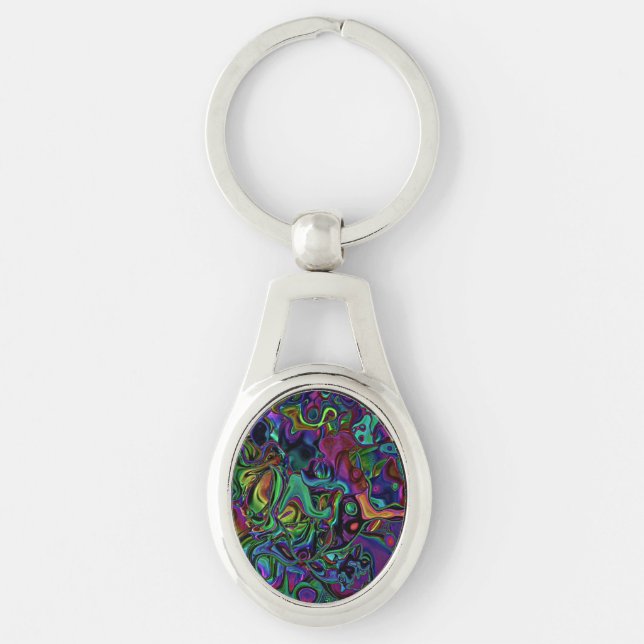 Llavero Keychain de la fusión del cerebro (Anverso)