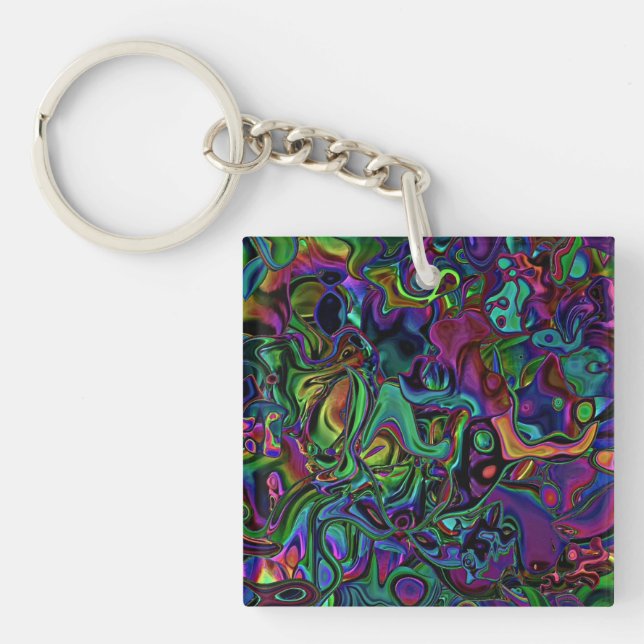 Llavero Keychain de la fusión del cerebro (Frente)