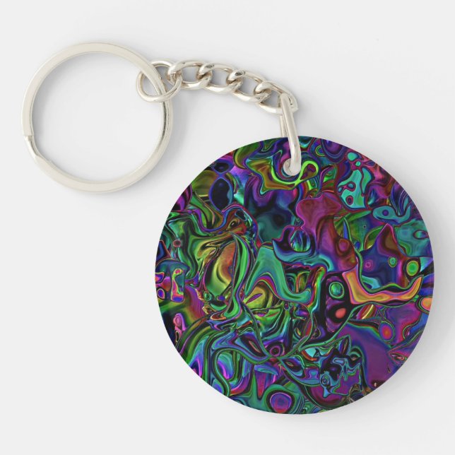Llavero Keychain de la fusión del cerebro (Frente)