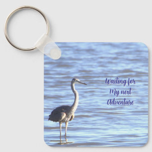 Llavero Keychain de la garza azul