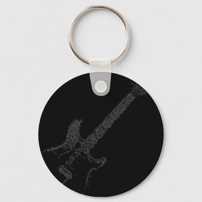 Llavero Keychain de la guitarra del personalizable (Anverso)