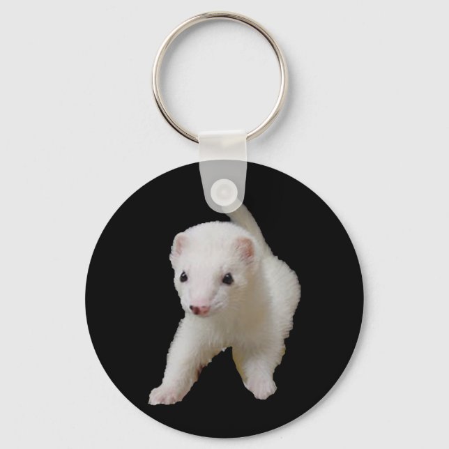 Llavero Keychain de la hierba del bebé blanco (Anverso)