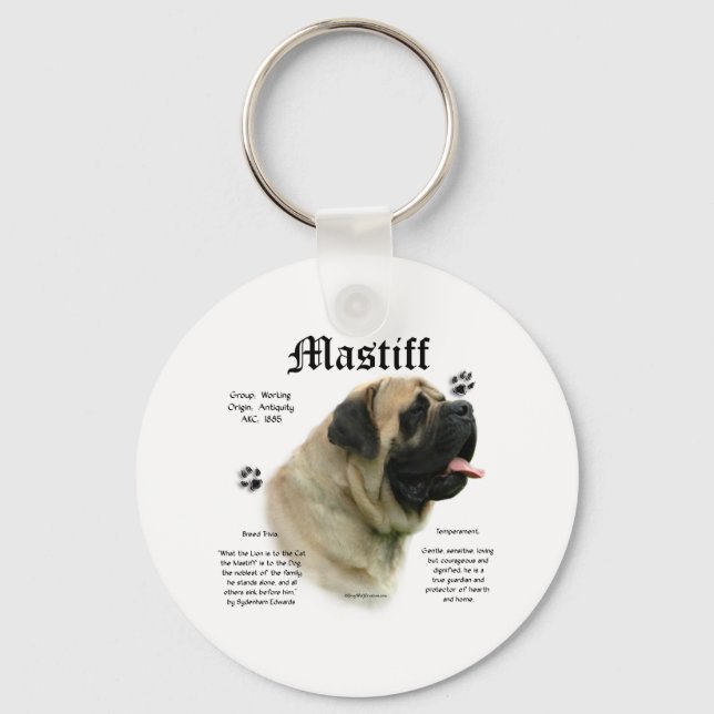 Llavero Keychain de la historia de Fawn Mastiff (Anverso)