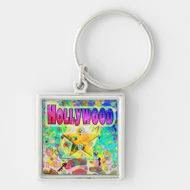 Llavero Keychain de la hora de la época de Hollywood (Frente)
