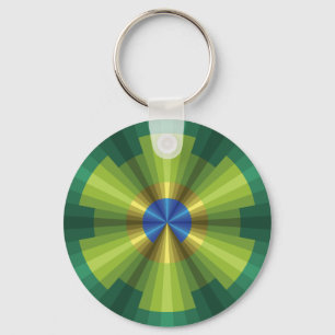 Llavero Keychain de la iluminación de pavo real