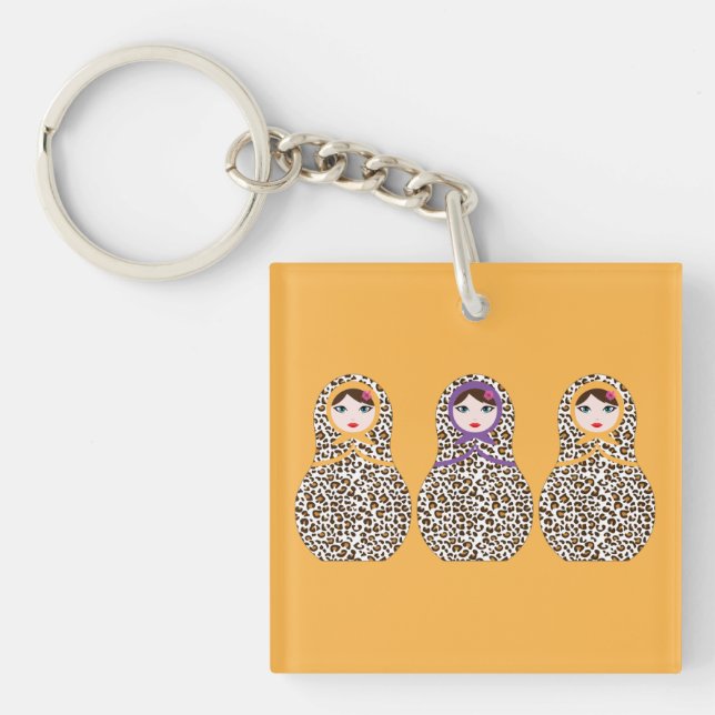 Llavero Keychain de la Impresión de Chita (Frente)