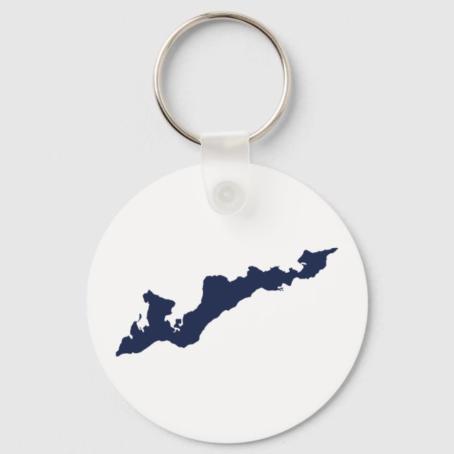 Llavero Keychain de la Isla de los Pescadores - Azul (Anverso)