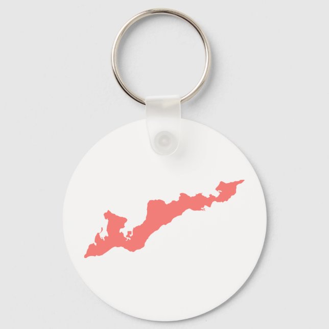 Llavero Keychain de la Isla de los Pescadores - Rosa (Anverso)