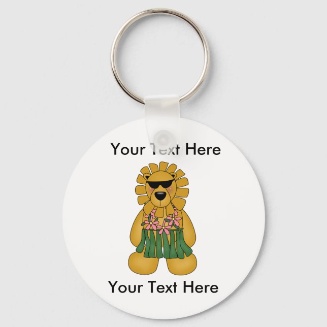 Llavero Keychain de la leona personalizado (Anverso)