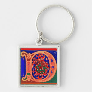 Llavero Keychain de la letra D del siglo XVII