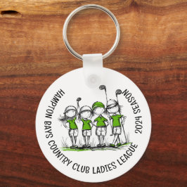 Llavero Keychain de la Liga de Golf de Mujeres Personaliza