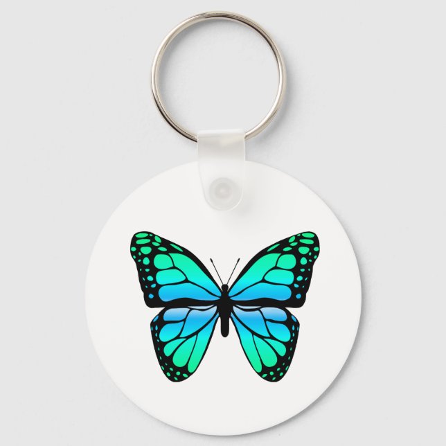 Llavero Keychain de la mariposa azul (Anverso)