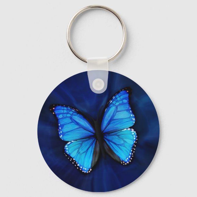 Llavero Keychain de la mariposa azul (Anverso)