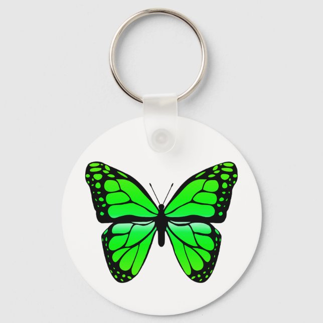 Llavero Keychain de la mariposa verde (Anverso)