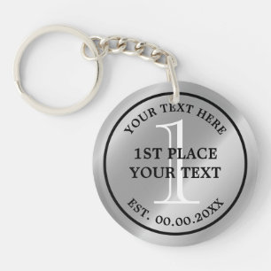 Llavero Keychain de la Medalla de Plata para la competici