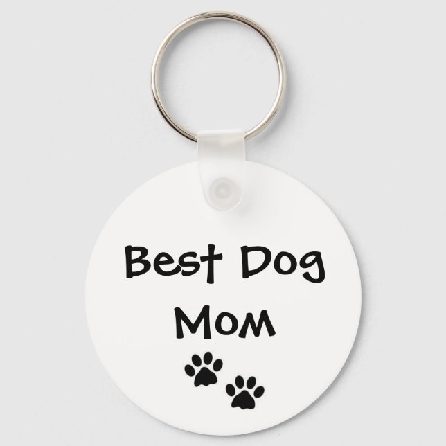 Llavero Keychain de la mejor madre del perro (Anverso)