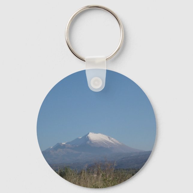 Llavero Keychain de la montaña de la nieve (Anverso)