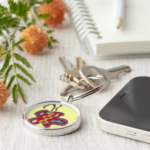 Llavero Keychain de la mosca Flutópica Roja