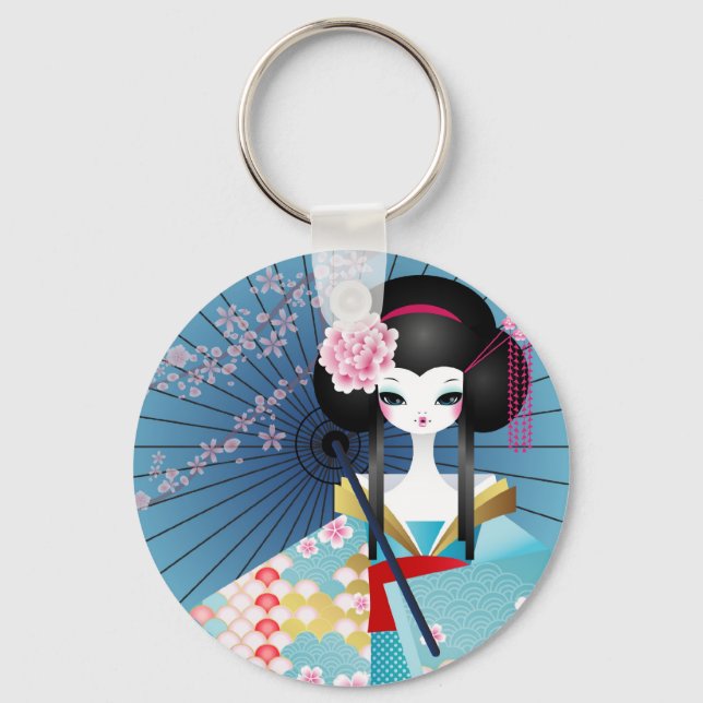 Llavero Keychain de la muñeca de Origami (Anverso)