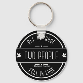 Llavero Keychain de la pareja de Bodas sensoriales