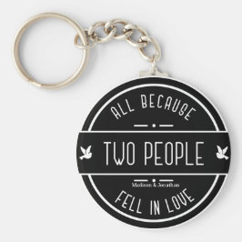 Llavero Keychain de la pareja de Bodas sensoriales