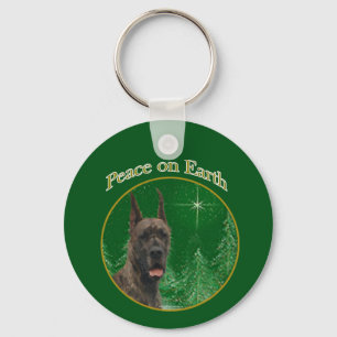 Llavero Keychain de la paz de Great Dane
