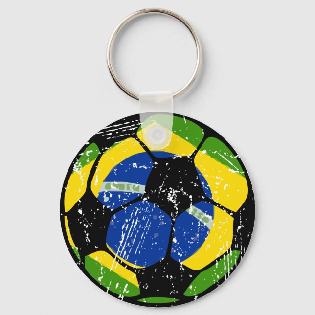 Llavero Keychain de la pelota de fútbol de Brasil (Anverso)