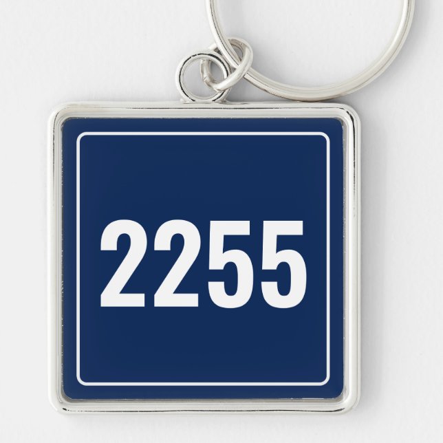 Llavero Keychain de la placa de número de vehículo del per (Frente)