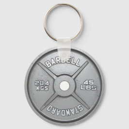 Llavero Keychain de la placa de peso 20KG 45LB