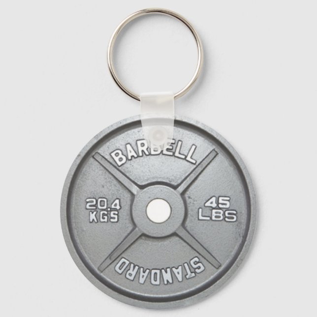 Llavero Keychain de la placa de peso 20KG 45LB (Anverso)