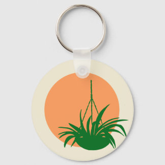 Llavero Keychain de la planta de araña del Naranja verde b